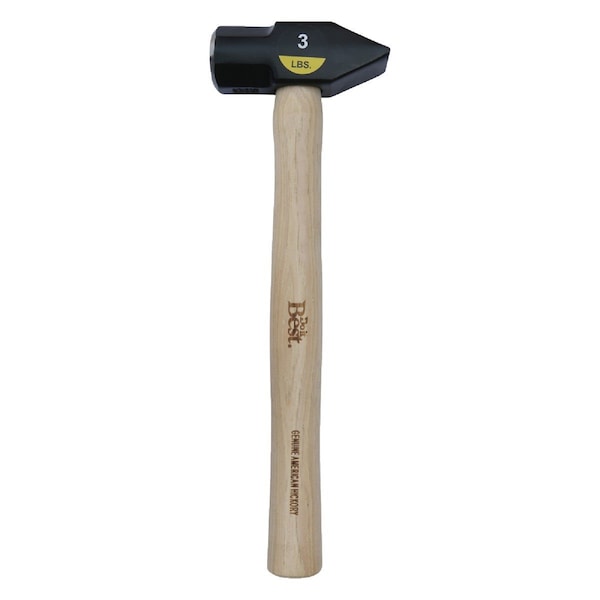 All-Source 3 Lb. Steel Cross Peen Hammer with Hickory Handle 30939 - main